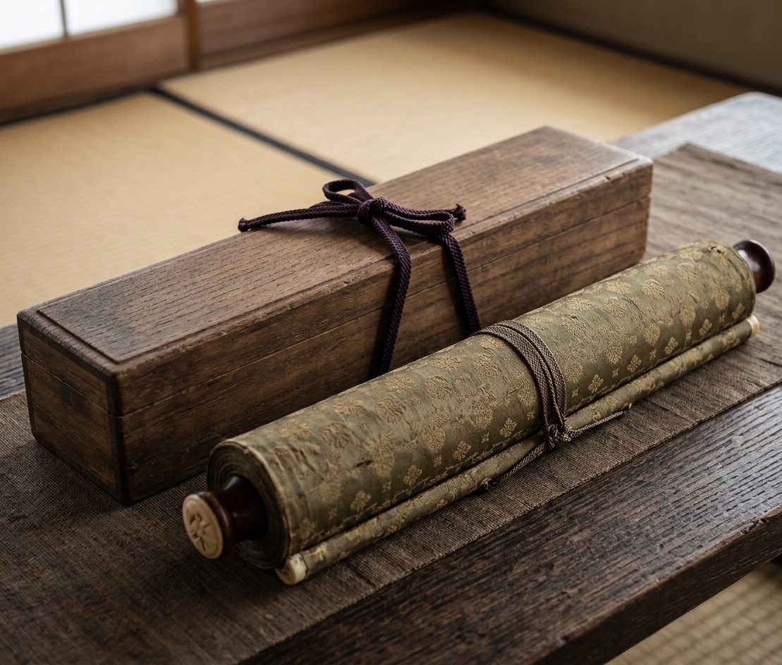 桐箱に納められた掛け軸|骨董品買取の査定対象 桐箱に納められた掛け軸|骨董品買取の査定対象
